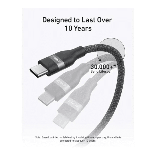 Anker 240W 6ft USB C to C Cable Braided